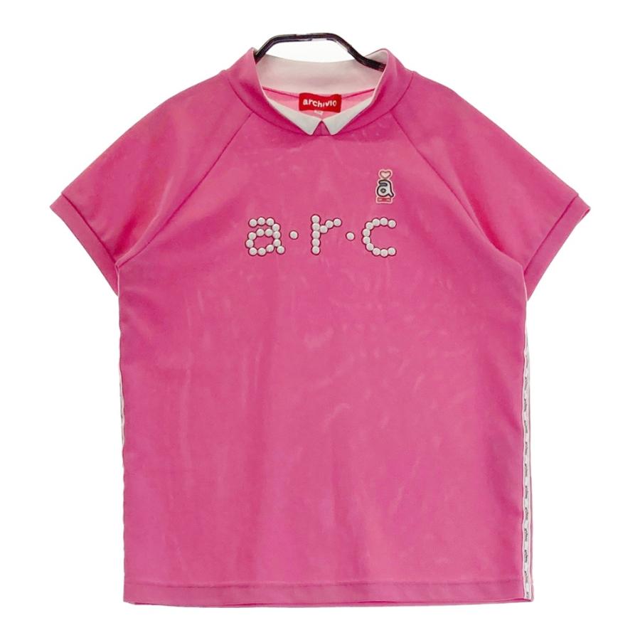 ARCHIVIO アルチビオ 襟付き 半袖Tシャツ ピンク系 36 ゴルフウェア