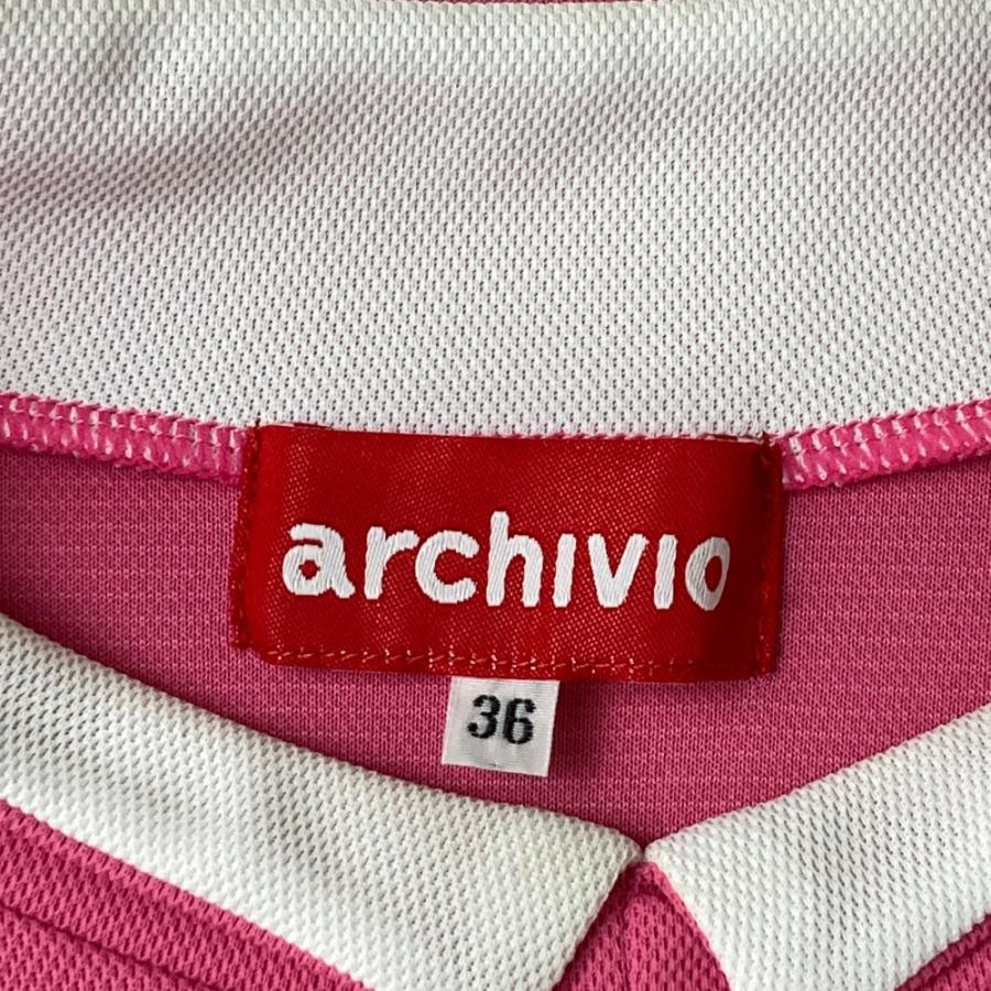 ARCHIVIO アルチビオ 襟付き 半袖Tシャツ ピンク系 36 ゴルフ