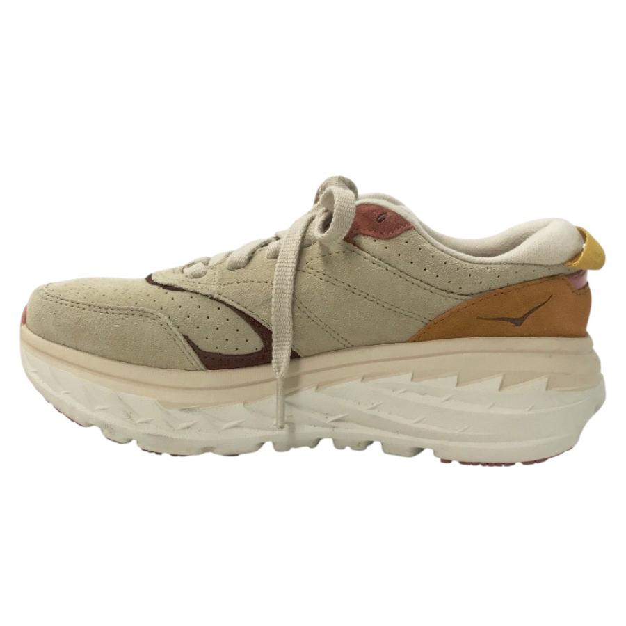 ホカオネオネ　ボンダイL　スエード　ベージュ　24.0 HOKA ONEONE ホカオネオネ 1124631 BONDI L SUEDE スニーカー シューズ
