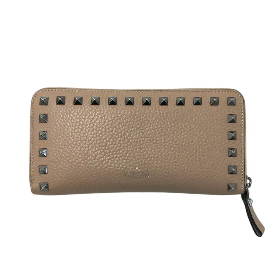 VALENTINO ヴァレンティノ ラウンドファスナー 長財布 スタッズ 