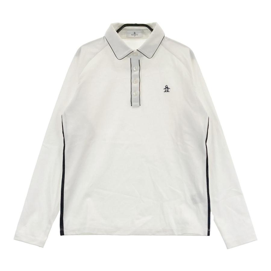 MUNSING WEAR マンシングウェア 長袖ポロシャツ ホワイト系 M ゴルフ 