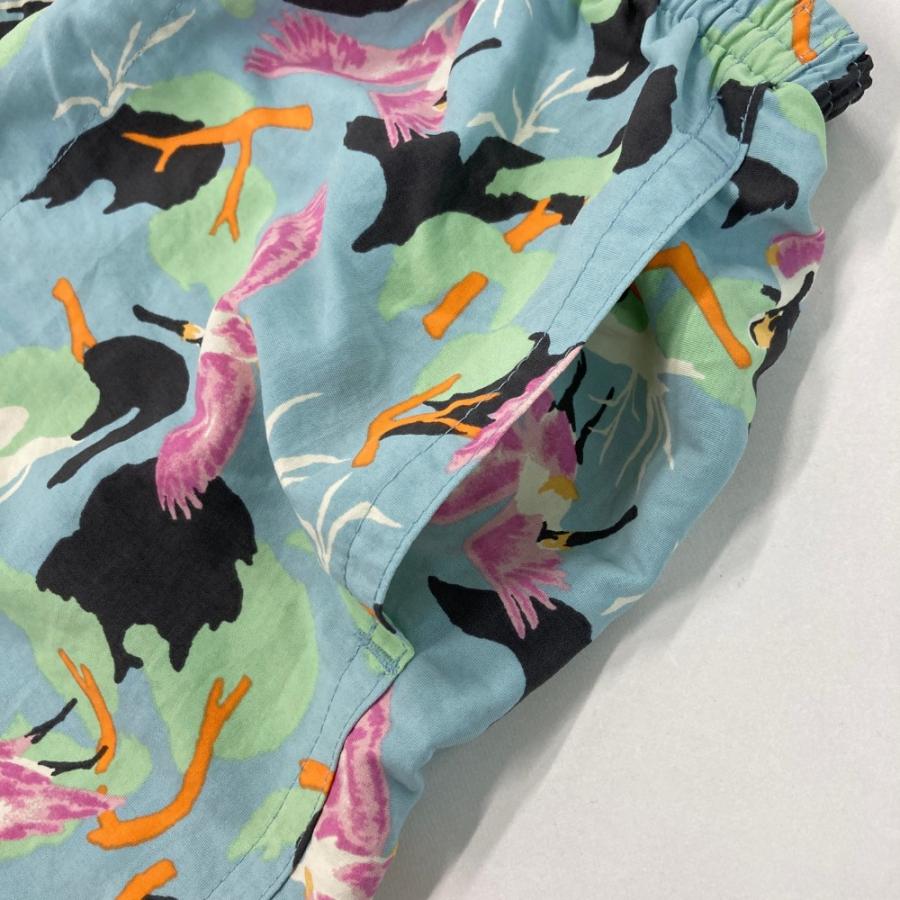 Patagonia パタゴニア バギーズショーツ ヘラサギ 総柄 ブルー系