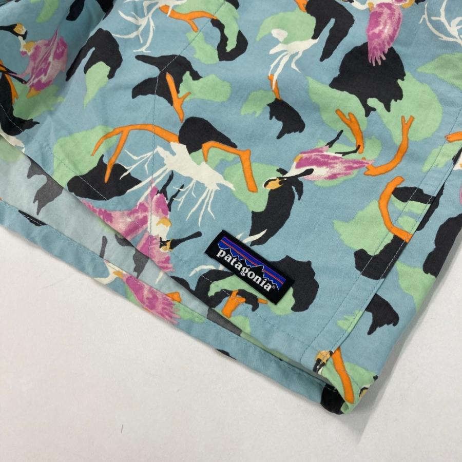 20年製 パタゴニア バギーズ ショーツ 総柄 ヘラサギ柄 水色 L 20年製 パタゴニア バギーズ ショーツ 総柄 ヘラサギ柄 水色 L 5