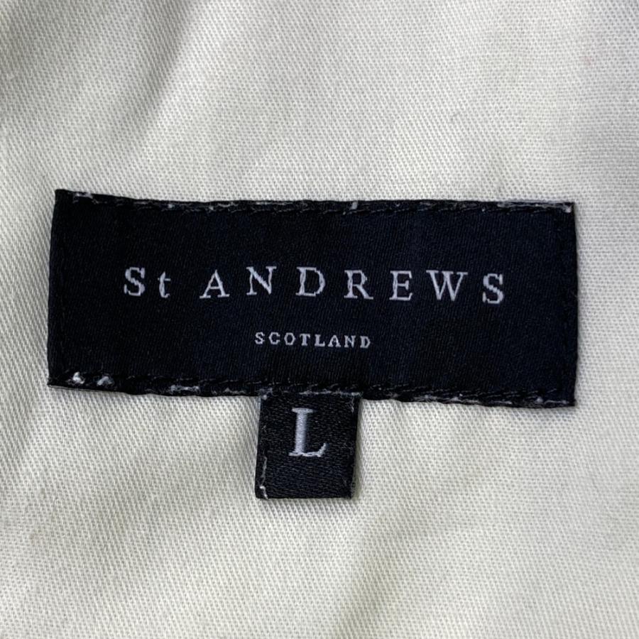 サイズ：L ST ANDREWS セントアンドリュース  シアサッカー ロングパンツ  ブラック系 [240101423268] ゴルフウェア メンズ ストスト ST ANDREWS セントアンドリュース シアサッカー ロングパンツ ブラック