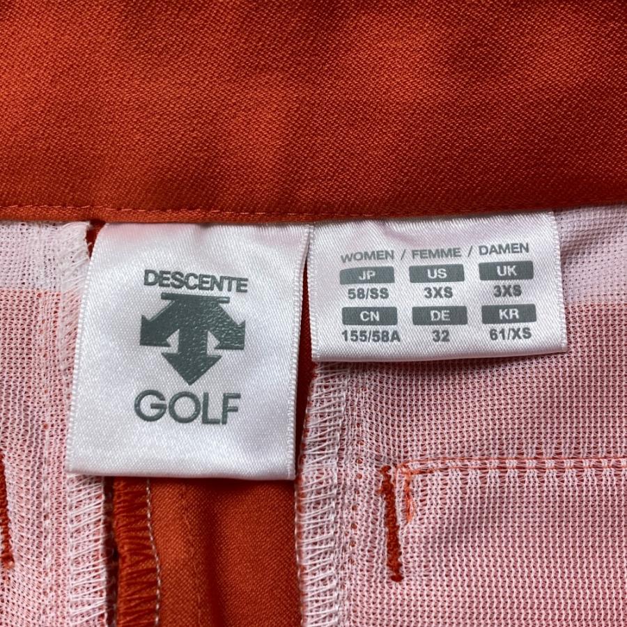 サイズ：SS DESCENTE GOLF デサントゴルフ  ストレッチパンツ  オレンジ系 [240101423439] ゴルフウェア レディース ストスト 新品】DESCENTE GOLF デサントゴルフ ストレッチパンツ オレンジ系 SS