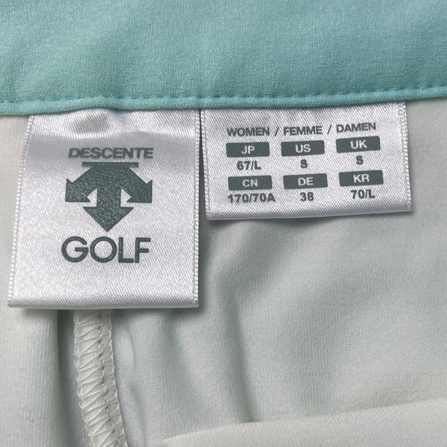 サイズ：67/L DESCENTE GOLF デサントゴルフ  インナー付 ストレッチスカート  ブルー系 [240101423499] ゴルフウェア レディース ストスト DESCENTE GOLF デサントゴルフ インナー付 ストレッチスカート ブルー