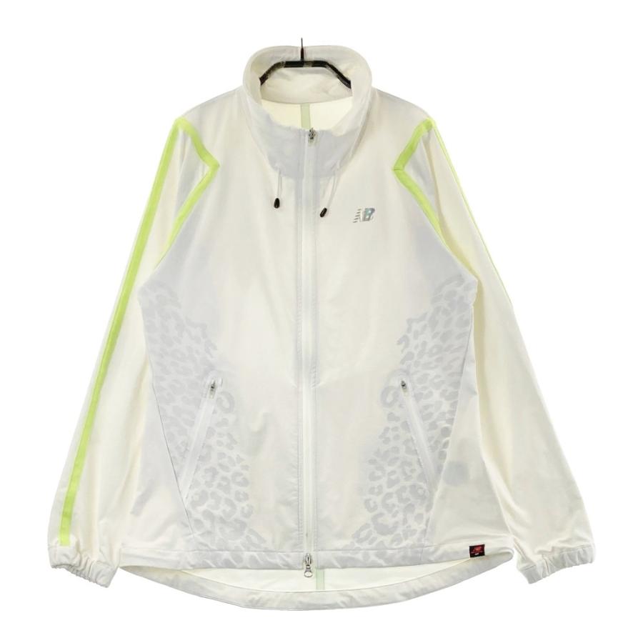 サイズ：1 NEW BALANCE GOLF ニューバランス  フード付長袖 ジップジャケット レオパード ヒョウ柄 ホワイト系 [240101468167] ゴルフウェア レディース ストスト NEW BALANCE GOLF ニューバランス ジップジャケット レオパード