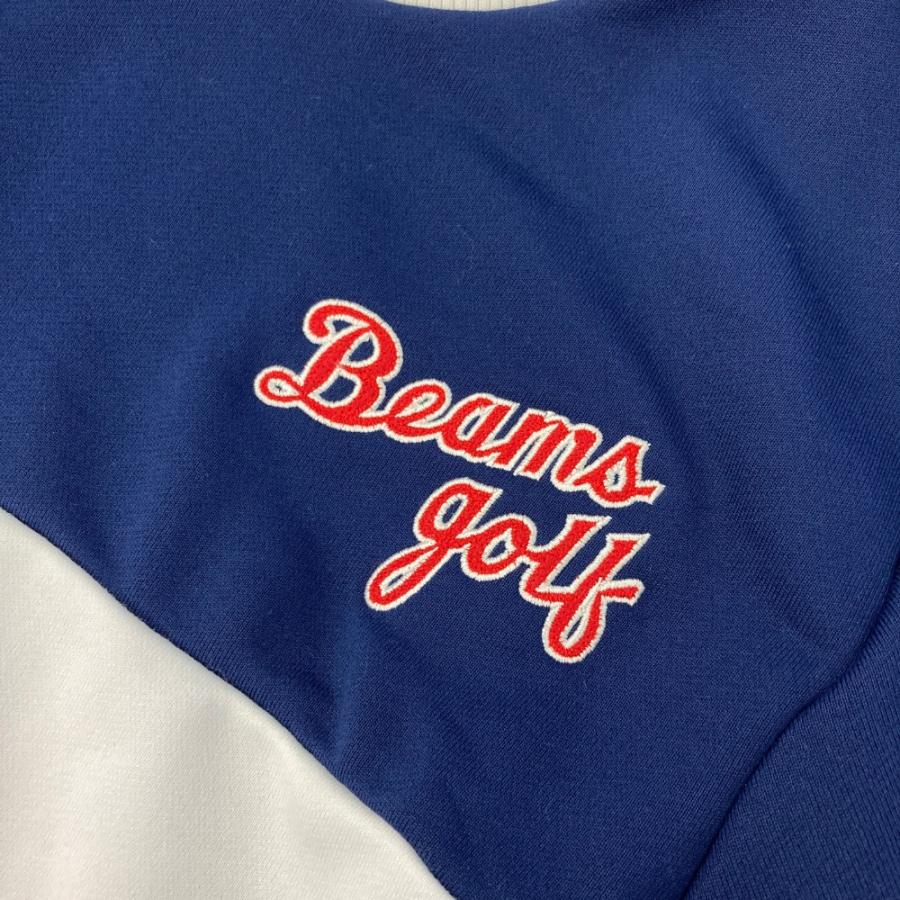 BEAMS GOLF ビームスゴルフ スウェットトレーナー チェック柄 ネイビー