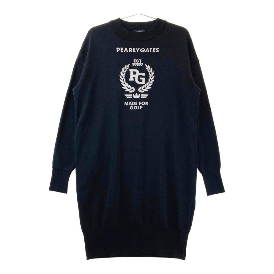 PEARLY パーリーゲイツワンピース ニットワンピース GATES PEARLY GATES ゴルフ 2 ブラック系 ワンピース ニット パーリーゲイツ レディースウェア