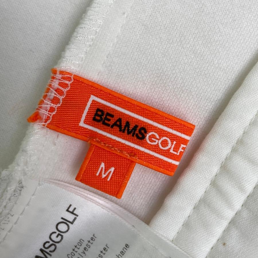 サイズ：M BEAMS GOLF ビームスゴルフ  スウェット ジップジャケット  ホワイト系 [240101424014] ゴルフウェア メンズ ストスト BEAMS GOLF（ビームス ゴルフ） スウェット ジップジャケット ホワイト