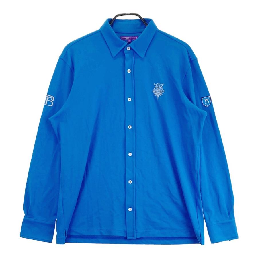 新品】BEAMS GOLF ビームスゴルフ 長袖シャツ ボタンダウン ブルー系