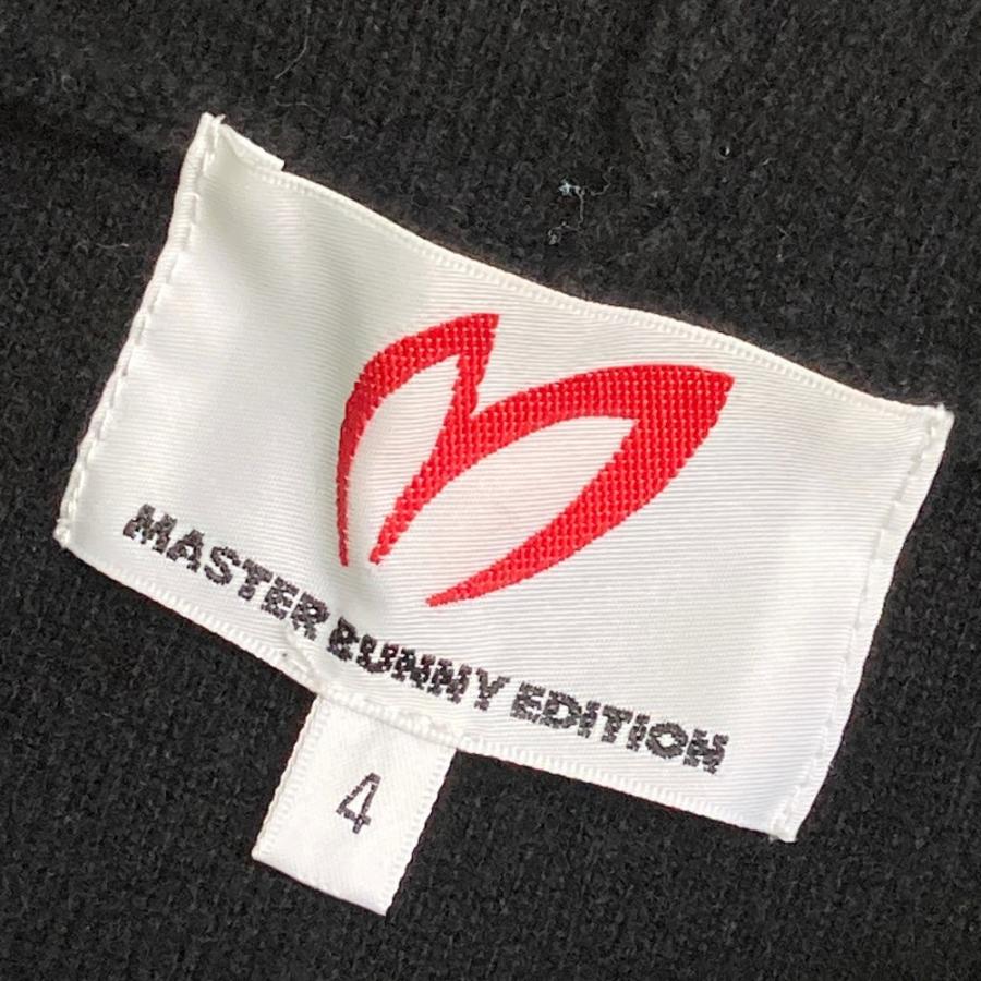 サイズ：4 MASTER BUNNY EDITION マスターバニーエディション  ニットパーカー  ブラック系 [240101424356] ゴルフウェア メンズ ストスト MASTER BUNNY EDITION マスターバニーエディション ニット