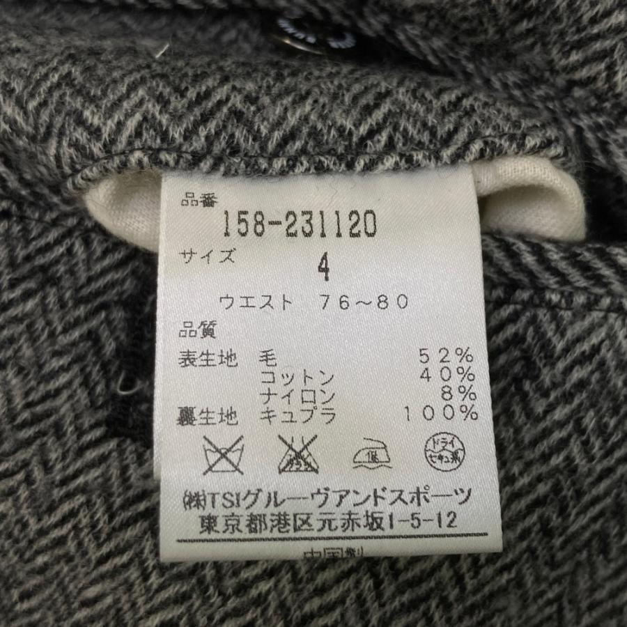 サイズ：4 MASTER BUNNY EDITION マスターバニーエディション  パンツ ヘリンボーン グレー系 [240101424400] ゴルフウェア メンズ ストスト MASTER BUNNY EDITION マスターバニーエディション パンツ