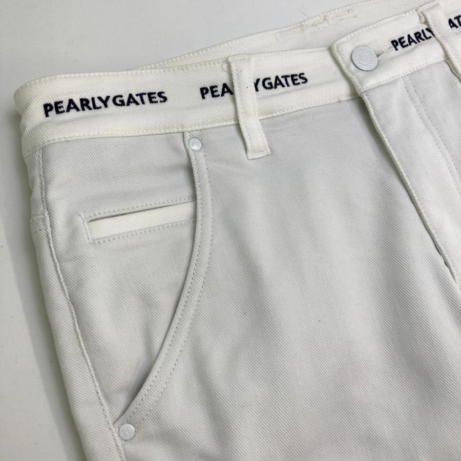 サイズ：3 PEARLY GATES パーリーゲイツ  パンツ  ホワイト系 [240101431444] ゴルフウェア メンズ ストスト PEARLY GATES パーリーゲイツ 蓄熱パンツ ホワイト系 3 ゴルフ