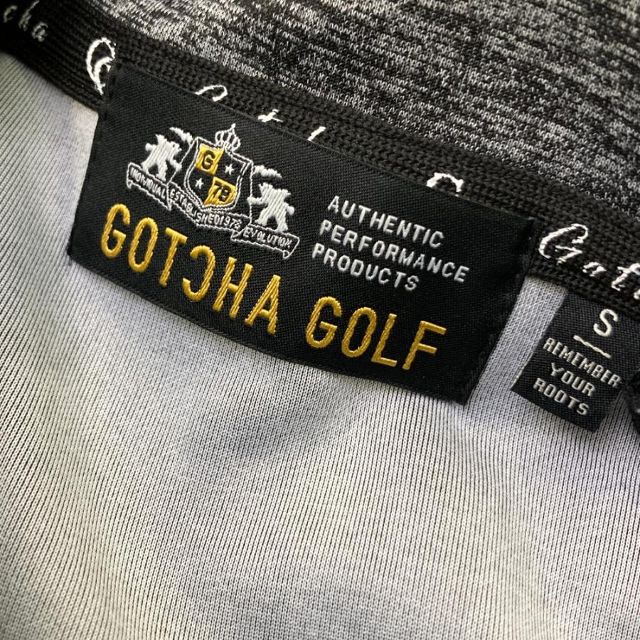 GOTCHA ガッチャ フード付 ジップジャケット グレー系 S ゴルフウェア 