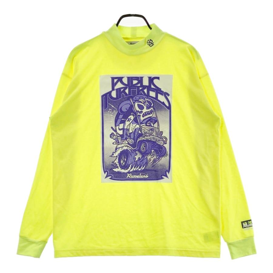 RUSSELUNO ラッセルノ ハイネック長袖Tシャツ ルチャ イエロー系 RUSSELUNO ラッセルノ ハイネック長袖Tシャツ ルチャ イエロー系
