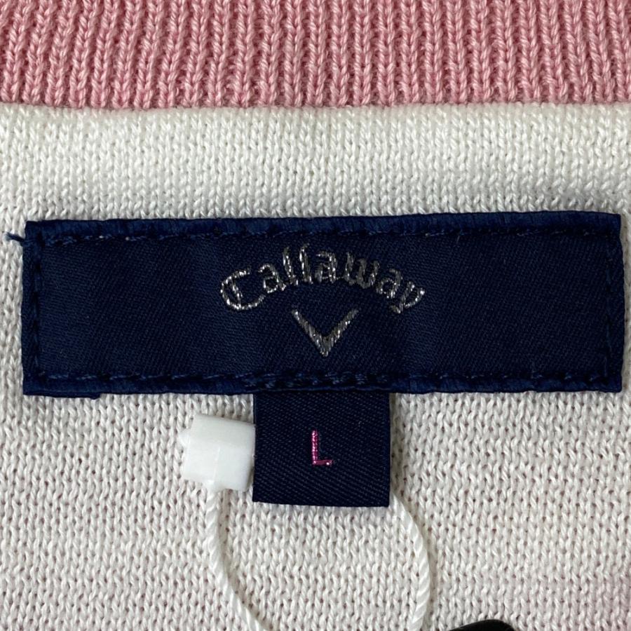 Callaway（キャロウェイ） 【美品】CALLAWAY ニットベスト 総柄 ピンク