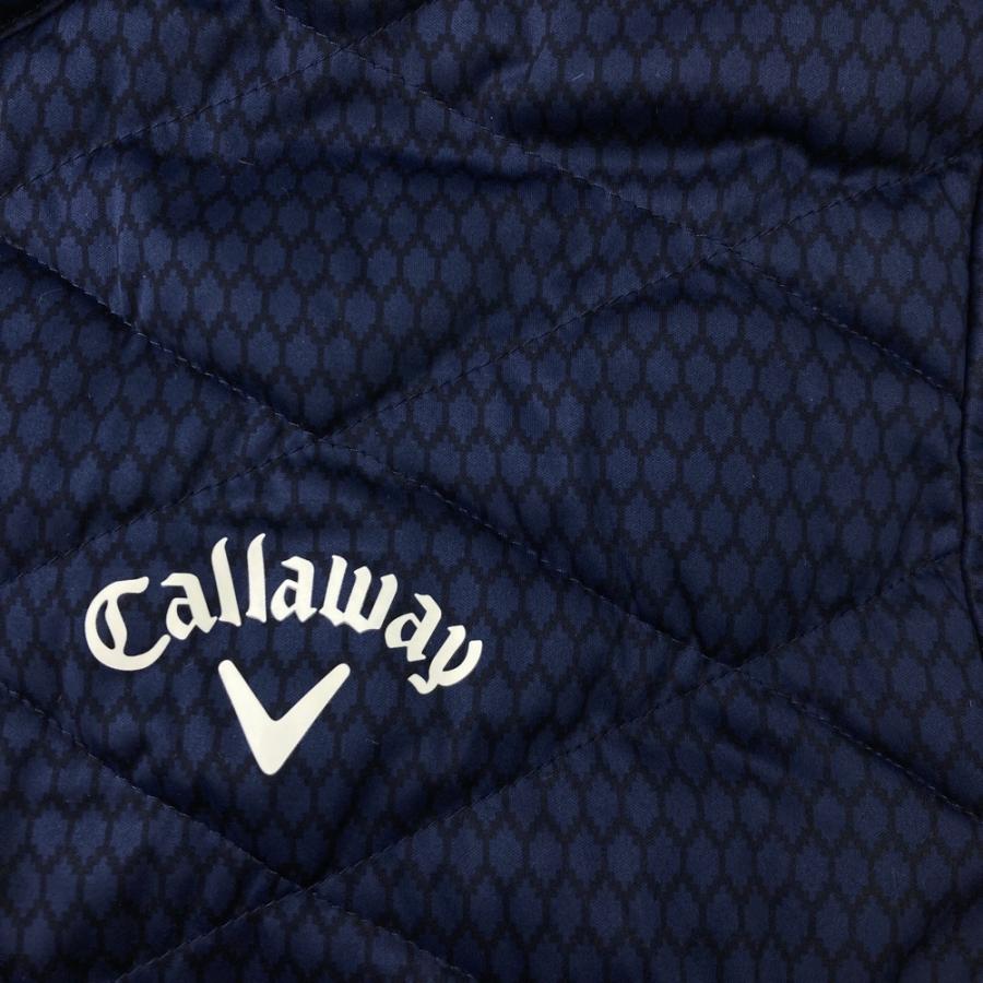 サイズ：LL CALLAWAY キャロウェイ  中綿 ジップジャケット 総柄 ネイビー系 [240101709571] ゴルフウェア メンズ ストスト Callaway（キャロウェイ） 中綿ジャケット 総柄 ネイビー系 LL ゴルフ