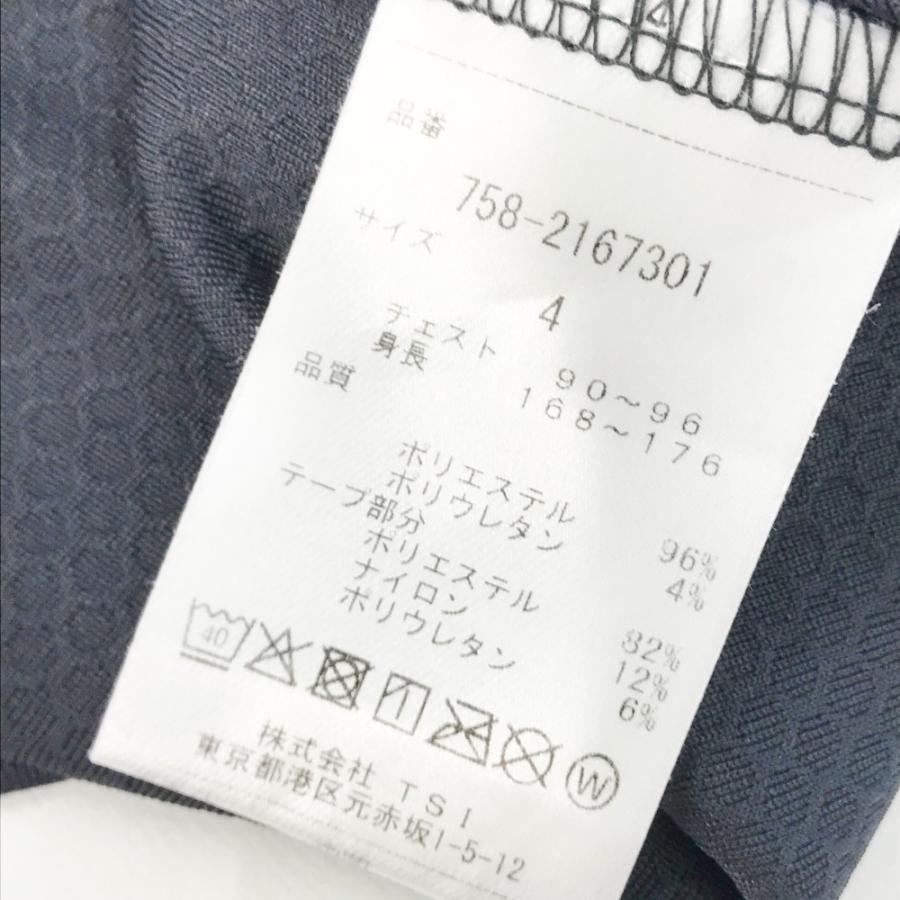 サイズ：4 MASTER BUNNY EDITION マスターバニーエディション  モックネック 半袖Tシャツ  グレー系 [240101425296] ゴルフウェア メンズ ストスト MASTER BUNNY EDITION マスターバニーエディション モックネック