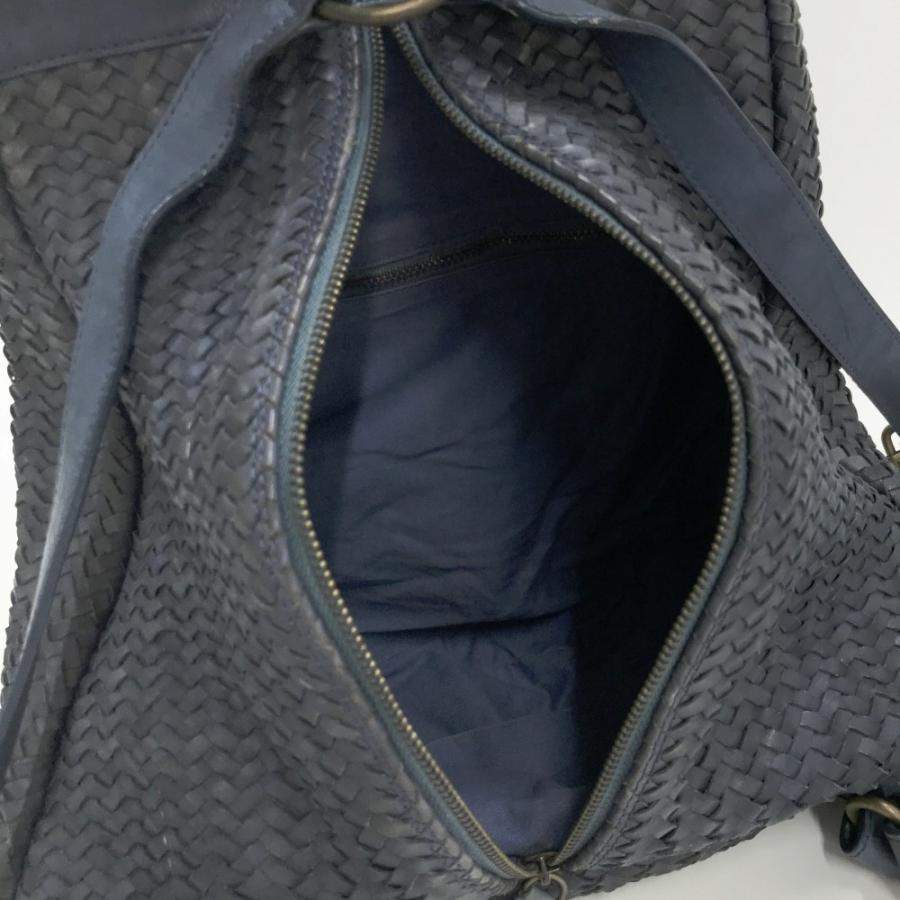 ティベリオフェレッティ　レザー　バックパック　リュック TIBERIO FERRETTI ティベリオ フェッレッティ メッシュ レザー