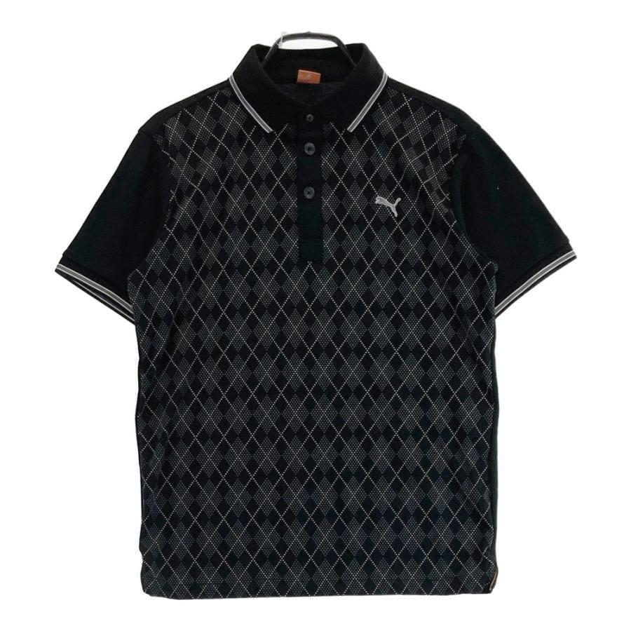 PUMA（プーマ） PUMA GOLF プーマゴルフ 半袖ポロシャツ アーガイル柄