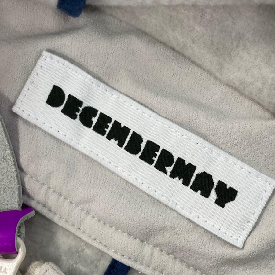 DECEMBERMAY ディセンバーメイ 裏起毛 ハーフジップ ブルゾン グレー系 L ゴルフウェア メンズ_5