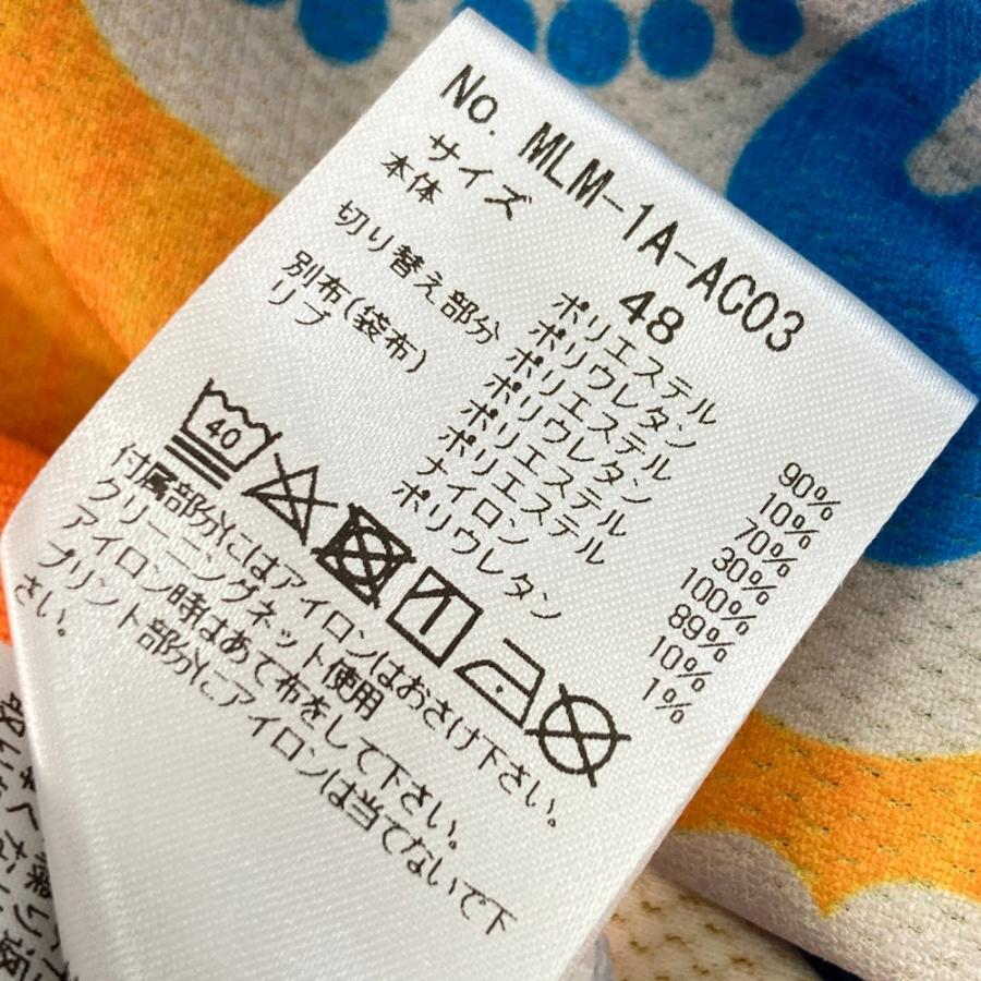 サイズ：48 MARK&amp;LONA マークアンドロナ  ジップジャケット ハイビスカス柄 オレンジ系 [240101426097] ゴルフウェア メンズ ストスト MARK&LONA マークアンドロナ ジップジャケット ハイビスカス柄