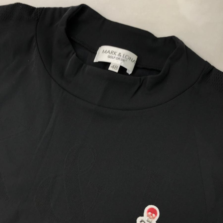 MARK&LONA マークアンドロナ モックネック半袖Tシャツ メッシュ