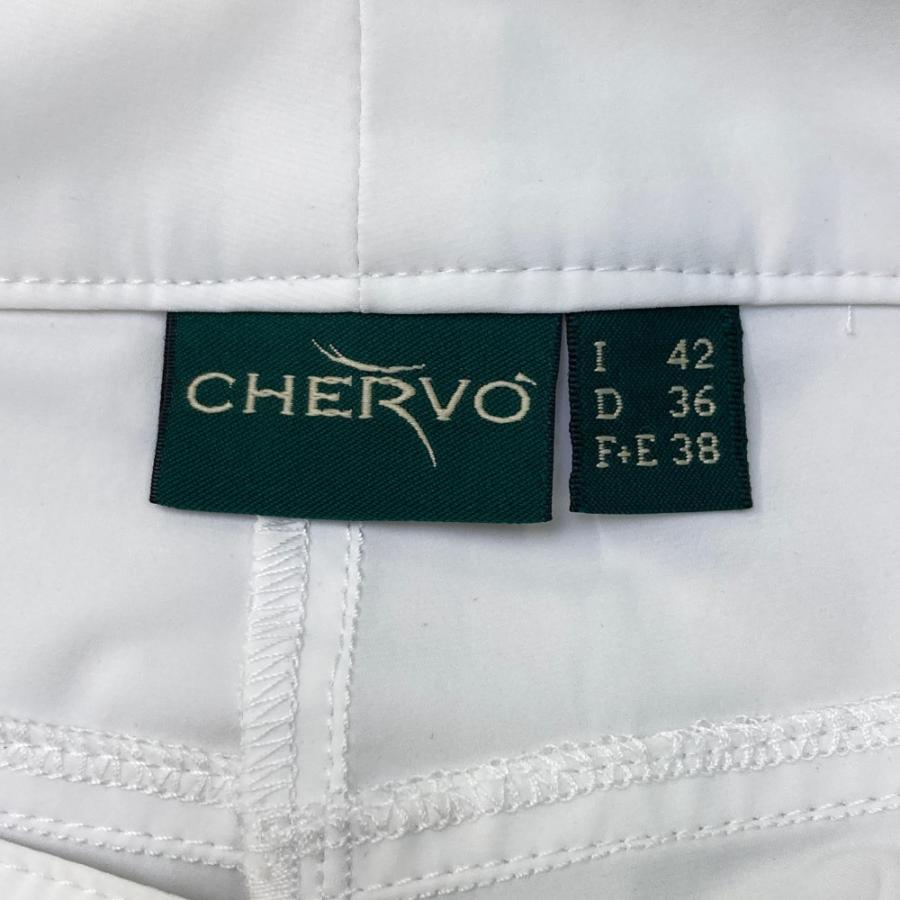 CHERVO ゴルフ パンツ サイズ42 新品】CHERVO シェルボ ナイロンストレッチパンツ ホワイト系 42