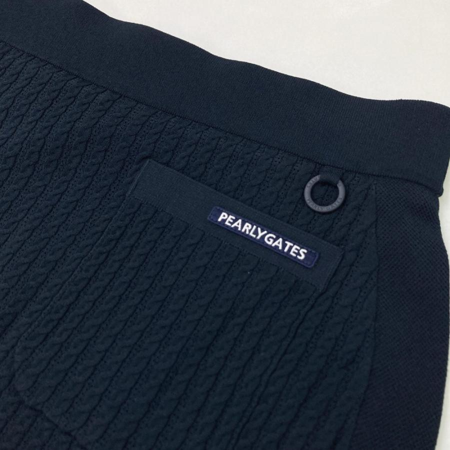 サイズ：1 PEARLY GATES パーリーゲイツ ; 2024年モデル ニットスカート  ネイビー系 [240101426623] ゴルフウェア レディース ストスト PEARLY GATES（パーリーゲイツ） ; 2024年モデル ニットスカート