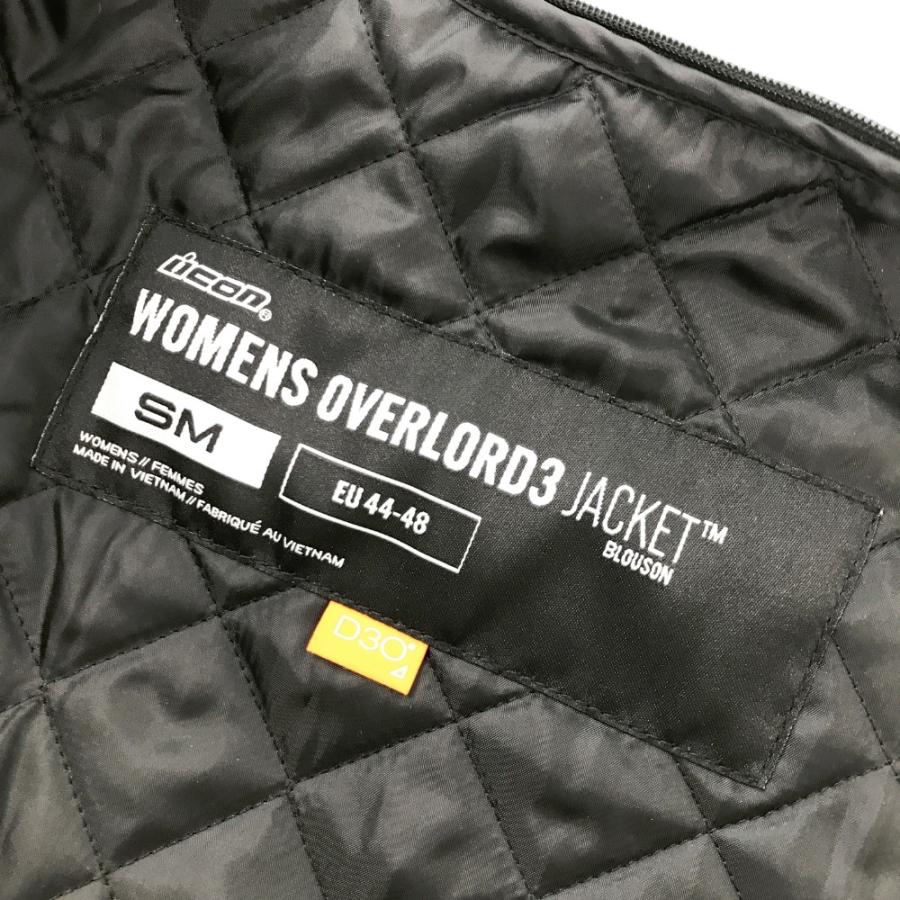 icon アイコン WOMENS OVERLORD3 JACKET ブラック系 SM バイクウェア