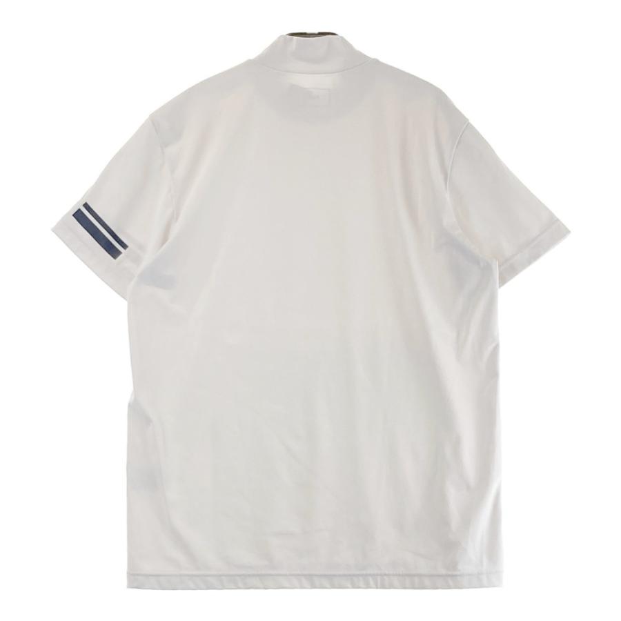 サイズ：6 PGG PEARLY GATES パーリーゲイツ  半袖ハイネックTシャツ  ホワイト系 [240101427027] ゴルフウェア メンズ ストスト PGG PEARLY GATES パーリーゲイツ 半袖ハイネックTシャツ ホワイト系 6