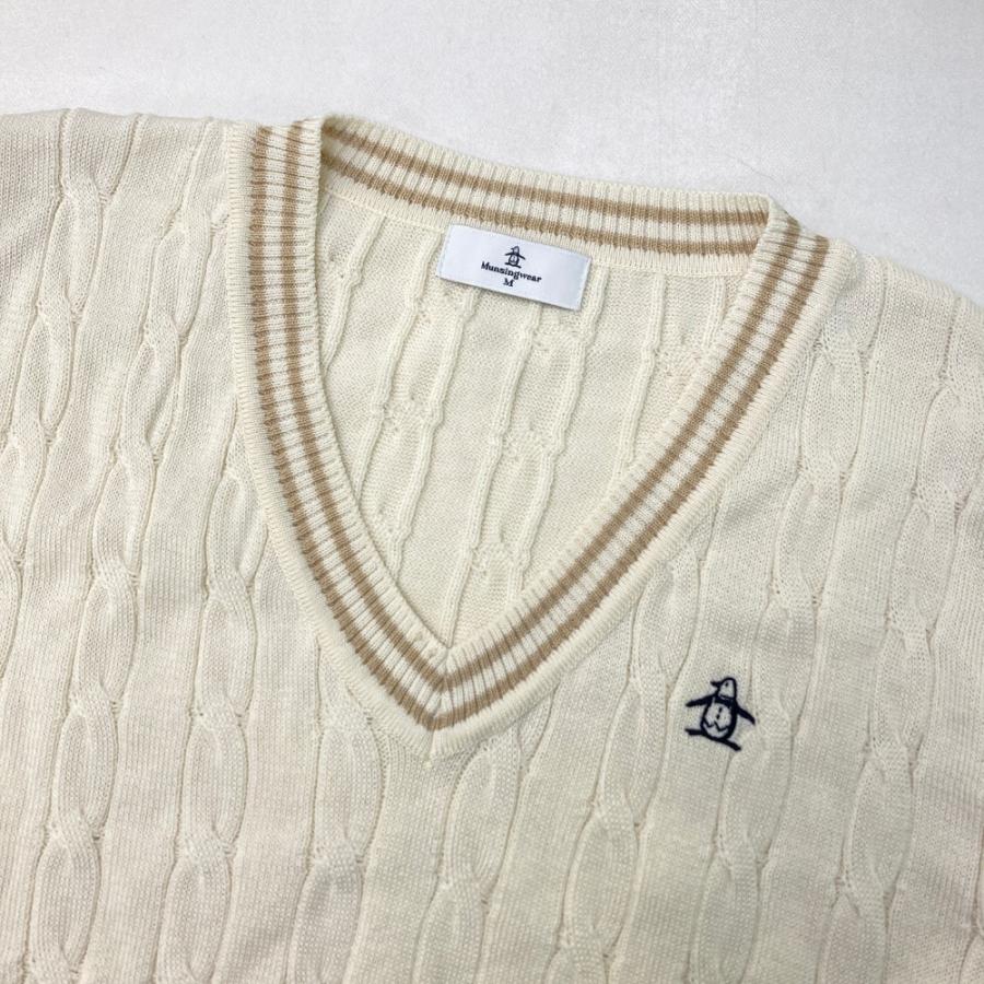 MUNSING WEAR マンシングウェア Vネック ニットセーター ウール MUNSING WEAR マンシングウェア Vネック ニットセーター ウール
