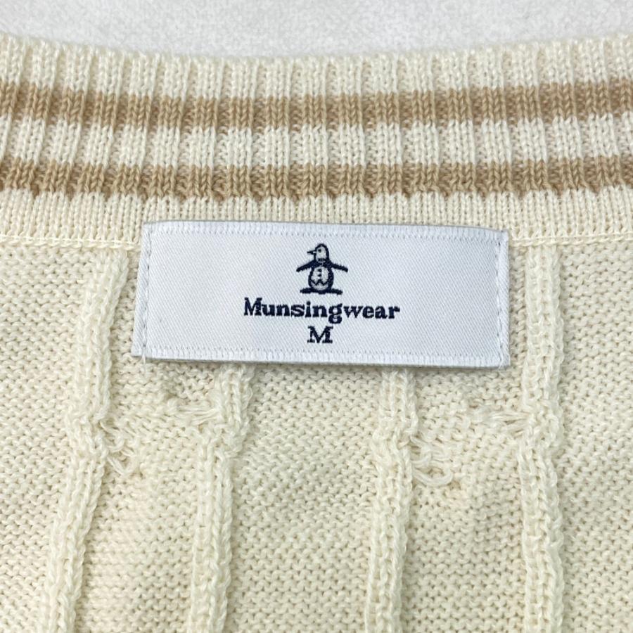 MUNSING WEAR マンシングウェア Vネック ニットセーター ウール MUNSING WEAR マンシングウェア Vネック ニットセーター ウール