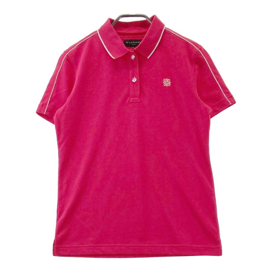 ST ANDREWS セントアンドリュース 半袖ポロシャツ ピンク系 M ゴルフ