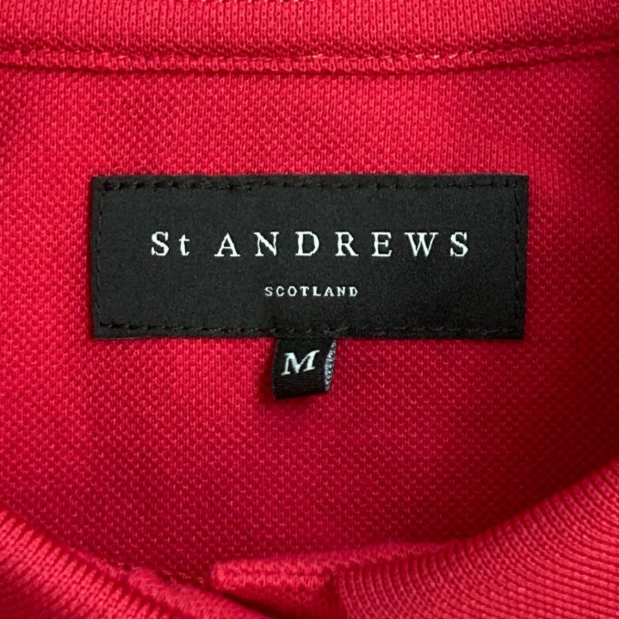 St ANDREWS セントアンドリュース 半袖ポロシャツ ピンク系 M ゴルフ
