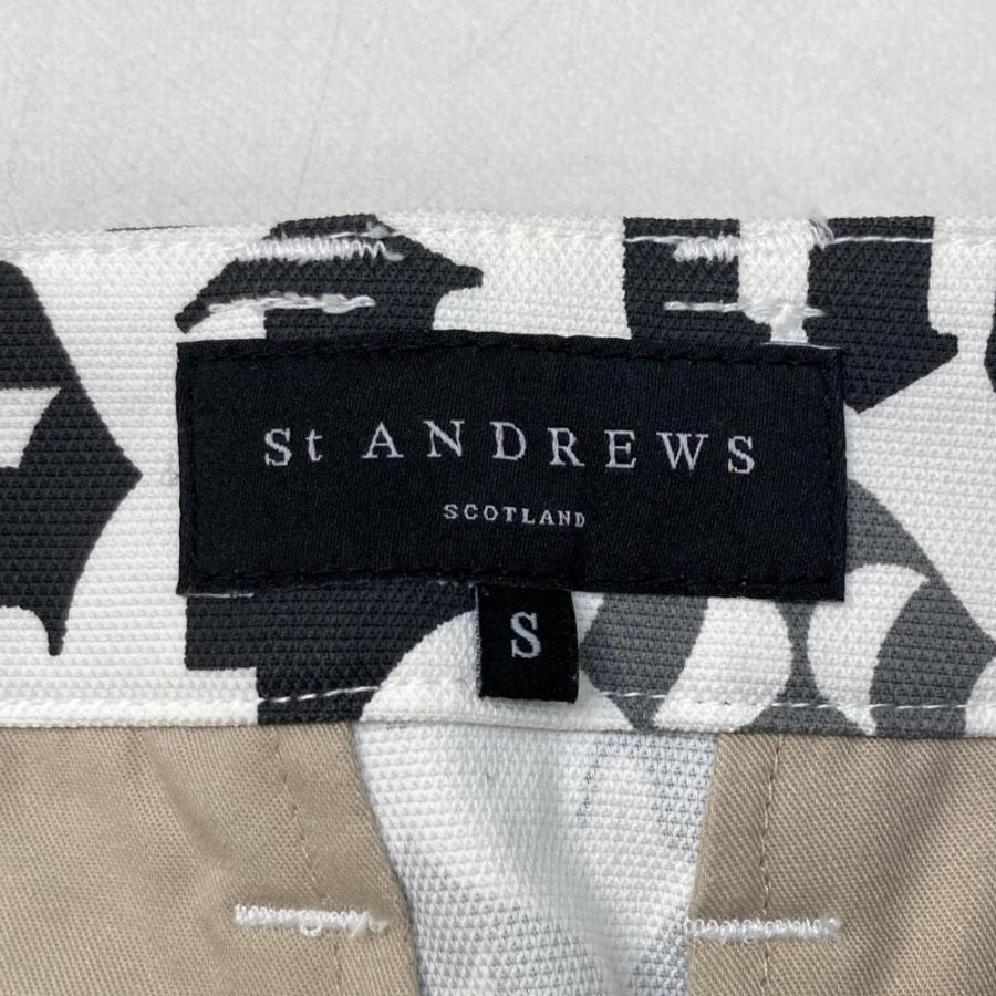 St ANDREWS セントアンドリュース ストレッチスカート 総柄 ホワイト系