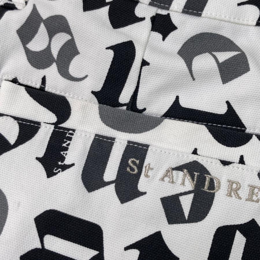 新品　セントアンドリュース　中綿スカート　ホワイト　ストレッチ　ゴルフ　S ST ANDREWS セントアンドリュース ストレッチスカート 総柄