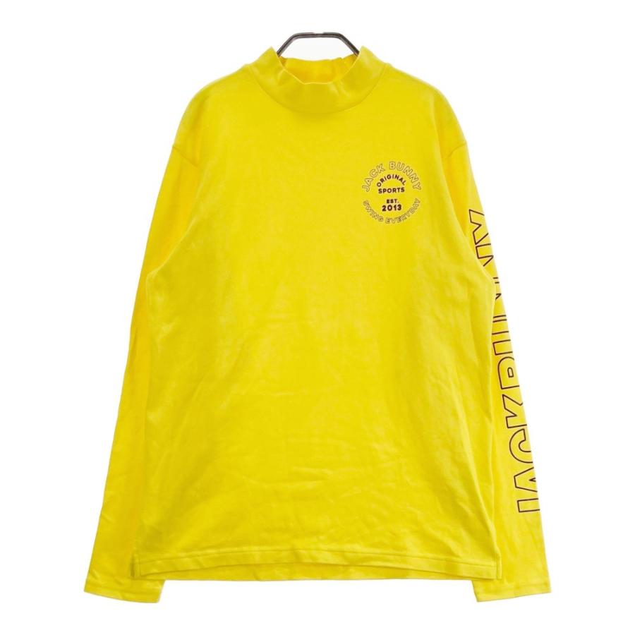 JACK BUNNY ジャックバニー モックネック長袖Tシャツ イエロー系
