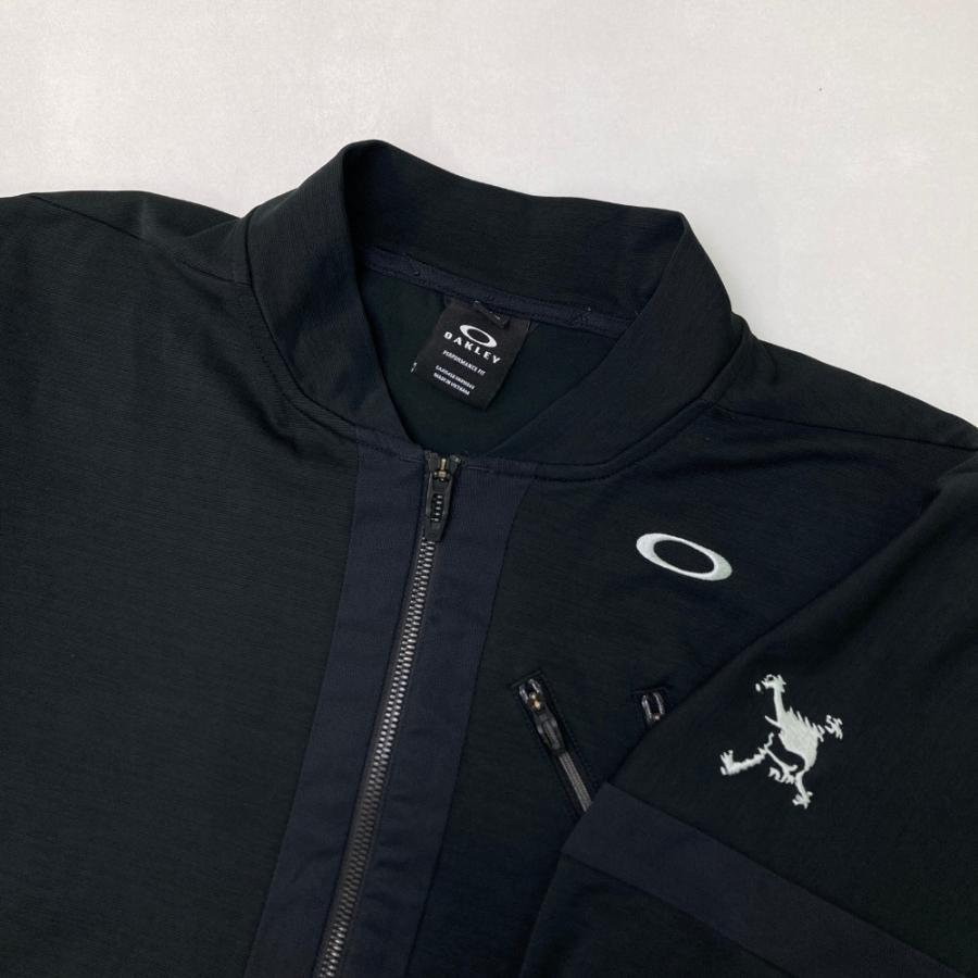 OAKLEY（オークリー） ジップジャケット ブラック系 M ゴルフウェア