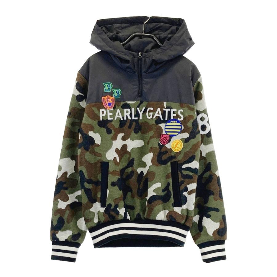 PEARLY GATES パーリーゲイツ 中綿パーカー カモフラ カーキ系 4