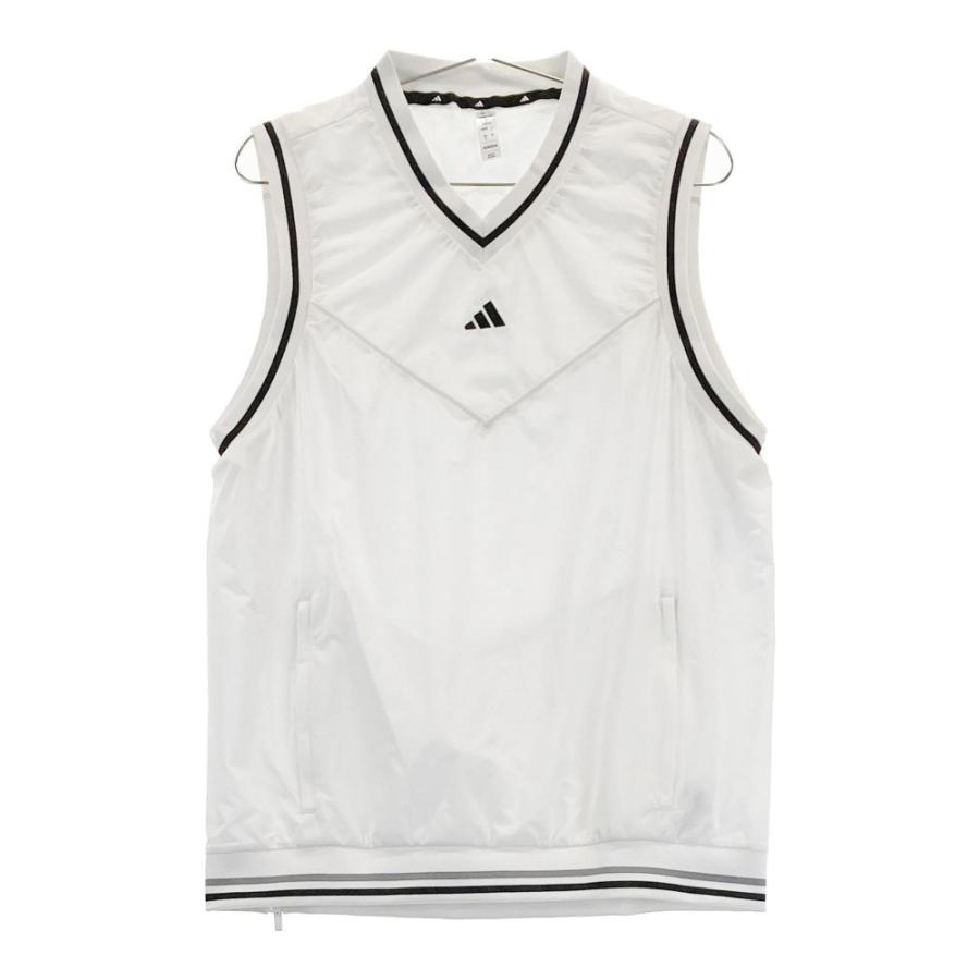 ADIDAS GOLF アディダスゴルフ 2024年 IM7249 裏メッシュ ナイロン ベスト ホワイト系 L ゴルフウェア メンズ ...