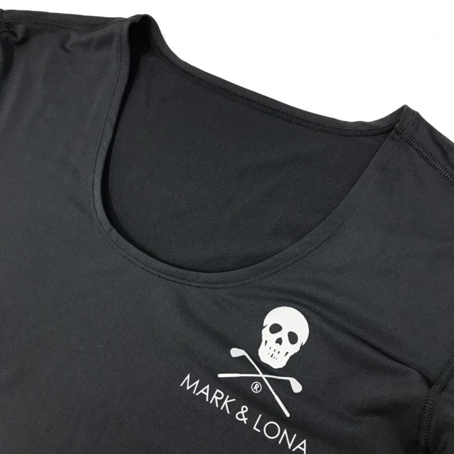 サイズ：46 MARK&amp;LONA マークアンドロナ 2024年 長袖インナーTシャツ  ブラック系 [240101428600] ゴルフウェア メンズ ストスト サイズ：46 MARK&LONA マークアンドロナ 2024年 長袖インナーT