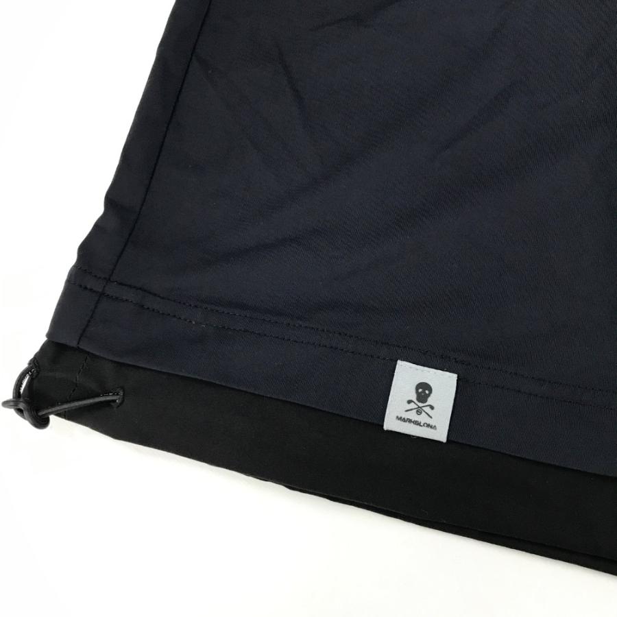 MARK&LONA マークアンドロナ 2023年 長袖ハーフジップTシャツ ブラック