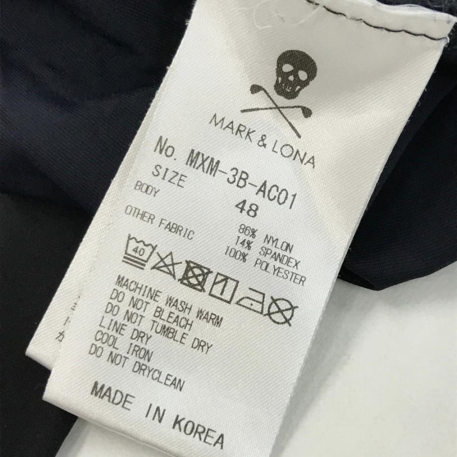 MARK&LONA マークアンドロナ 2023年 長袖ハーフジップTシャツ ブラック