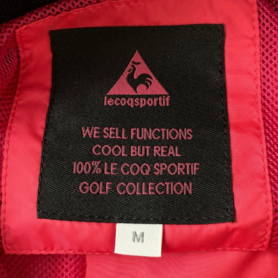 LE COQ GOLF ルコックゴルフ 裏メッシュ ナイロン ジャケット ピンク系