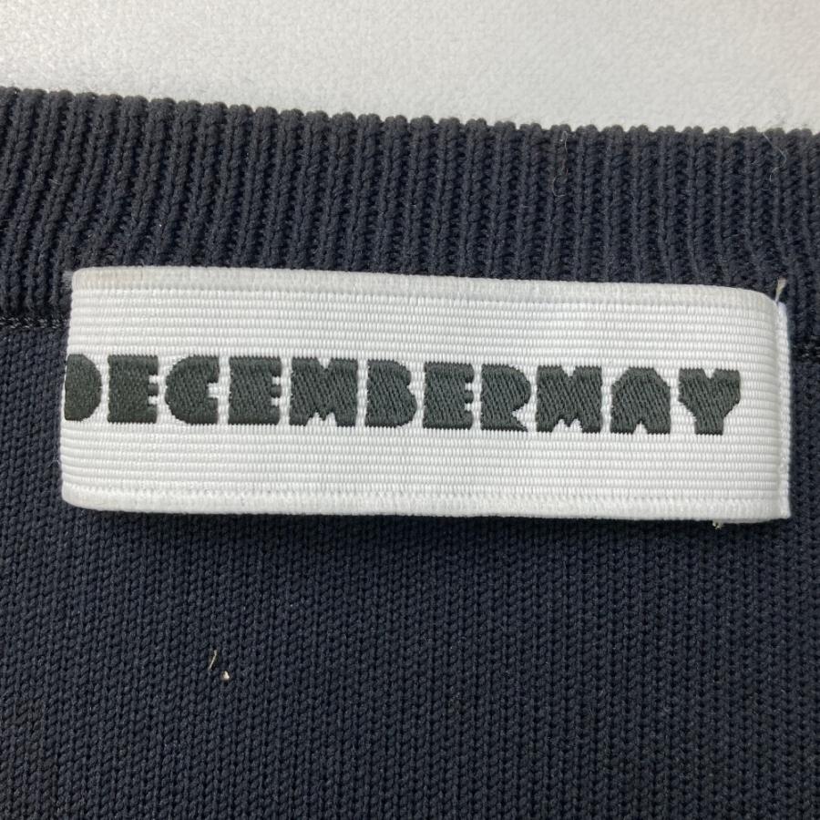 DECEMBERMAY ディセンバーメイ　ニットベスト　ブラック　XLサイズ DECEMBERMAY ディセンバーメイ ニットベスト ブラック XLサイズ