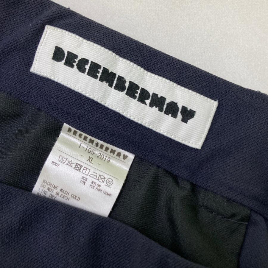 DECEMBERMAY ディセンバーメイ ストレッチ ナイロンパンツ ネイビー系