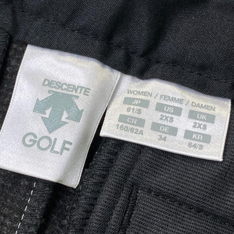 サイズ：61/S DESCENTE GOLF デサントゴルフ  ストレッチスカート 総柄 ブラック系 [240101429847] ゴルフウェア レディース ストスト DESCENTE GOLF デサントゴルフ ストレッチスカート 総柄 ブラック系 61
