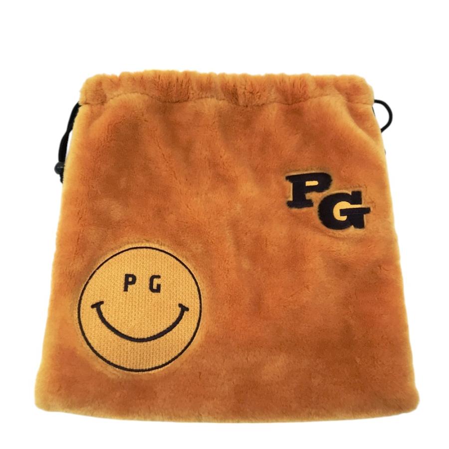 PEARLY GATES パーリーゲイツ ボア 巾着袋 シューズケース ニコちゃん 
